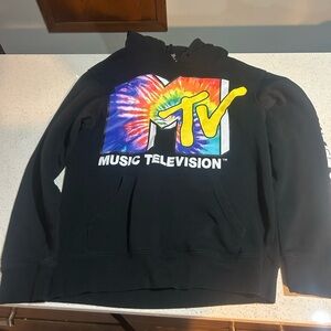 MTV Black Hoodie with Colorful Logo